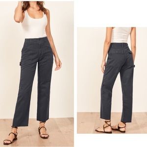 Reformation utility pants in navy 26